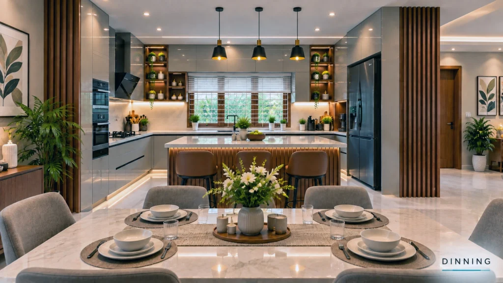 Modern modular kitchen design by Greyhomes Kitchen & Interior in Kannur, Keralam