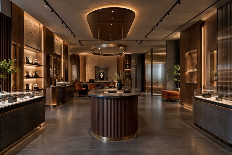 modern commercial showroom interior